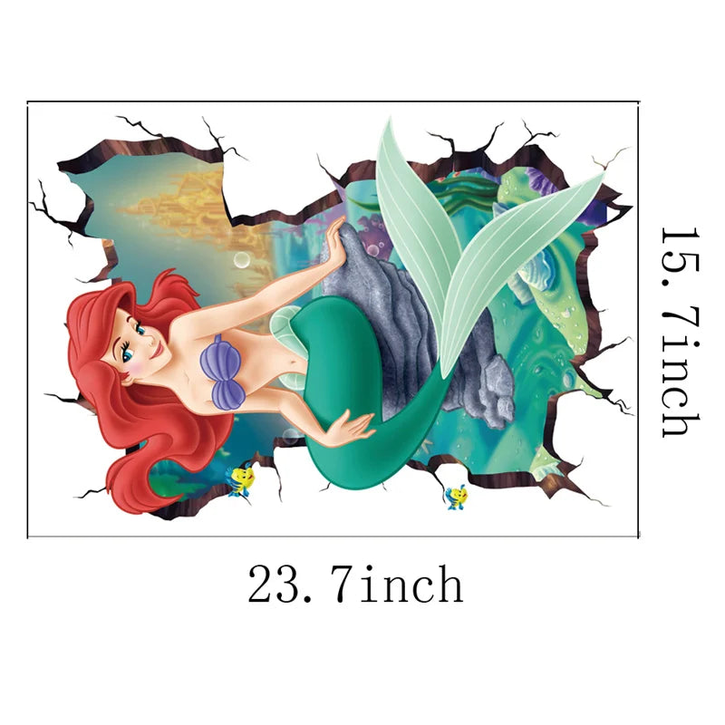 Mermaid princess Wall Stickers