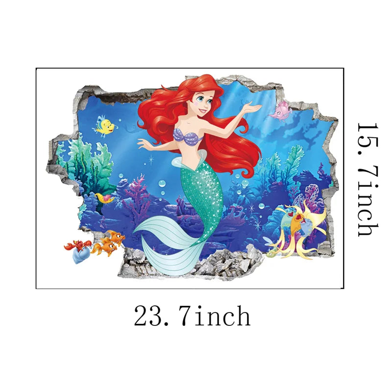 Mermaid princess Wall Stickers