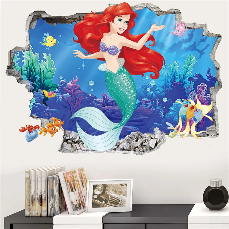 Mermaid princess Wall Stickers