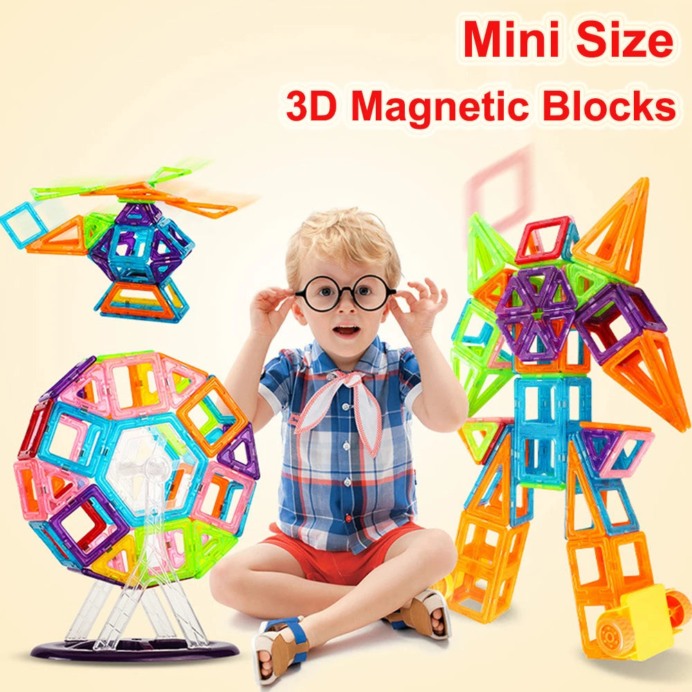 Magnetic Designer Magnet Building Blocks Educational 110pcs Mini Size