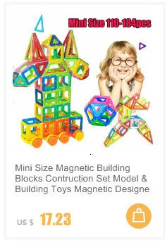 Magnetic Designer Magnet Building Blocks Educational 110pcs Mini Size