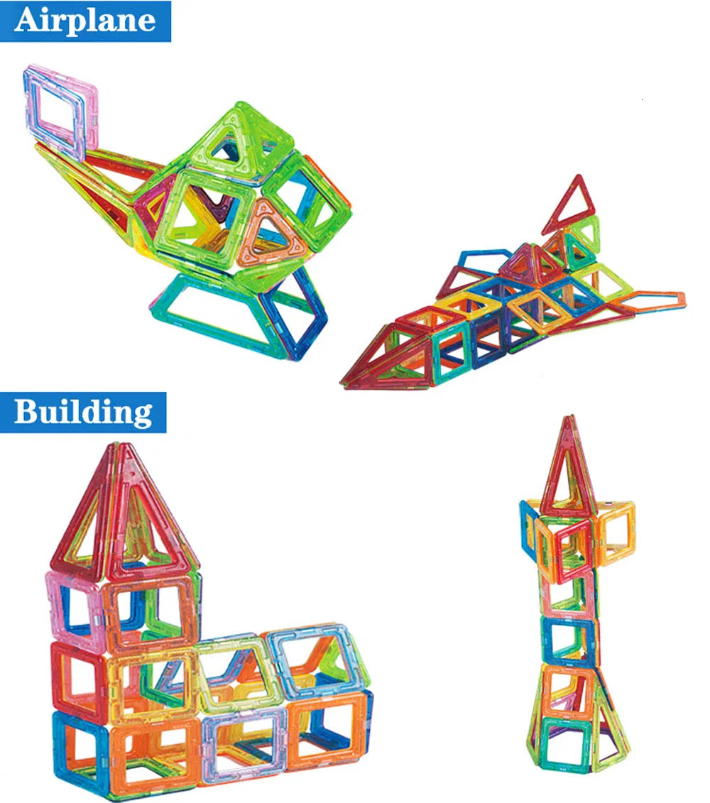 Magnetic Designer Magnet Building Blocks Educational 110pcs Mini Size