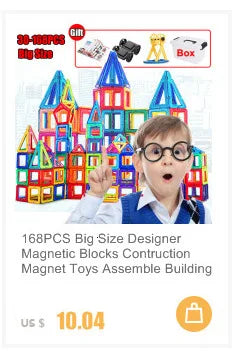 Magnetic Designer Magnet Building Blocks Educational 110pcs Mini Size