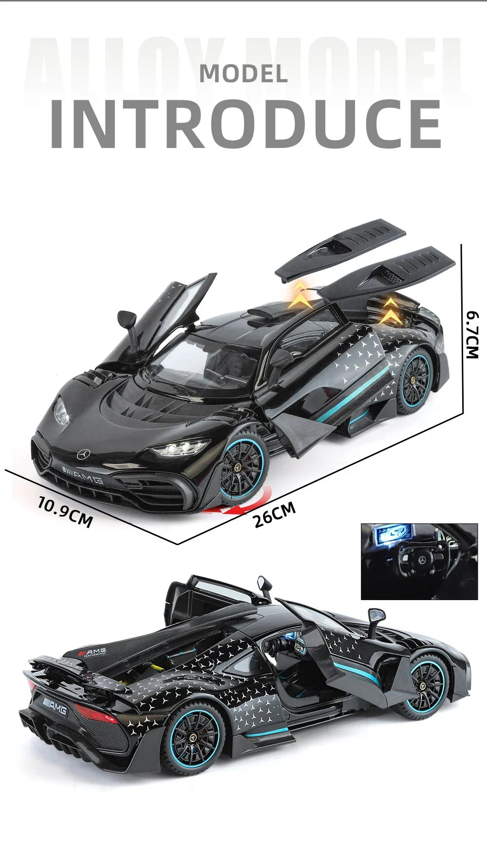 Car Model Diecasts Metal Model Sound and Light