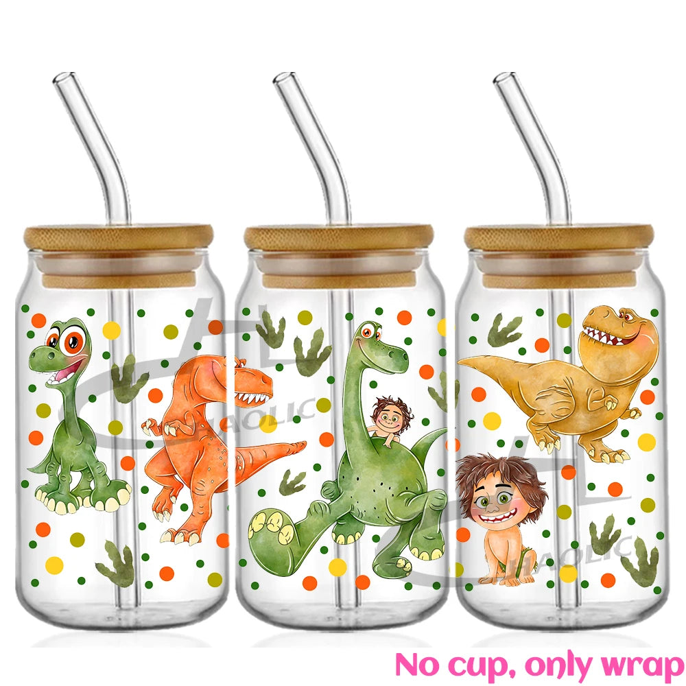 Glass Can Wrap Collection Various Cartoons