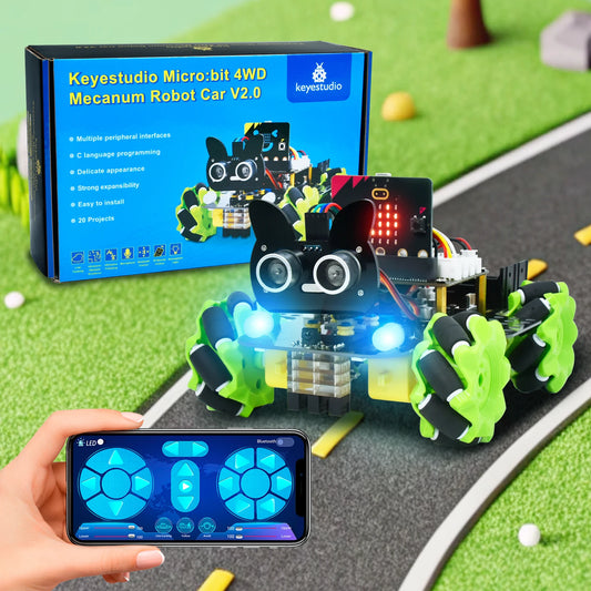 Mecanum Smart Robot Car Python Kit STEM Programmable Toys