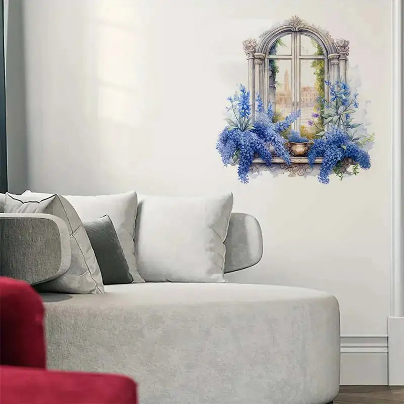 Flower Window Wall Sticker