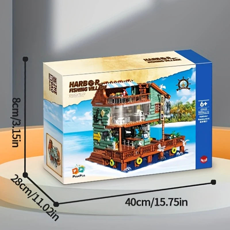 Harbor Restaurant Building Blocks 2096PCS