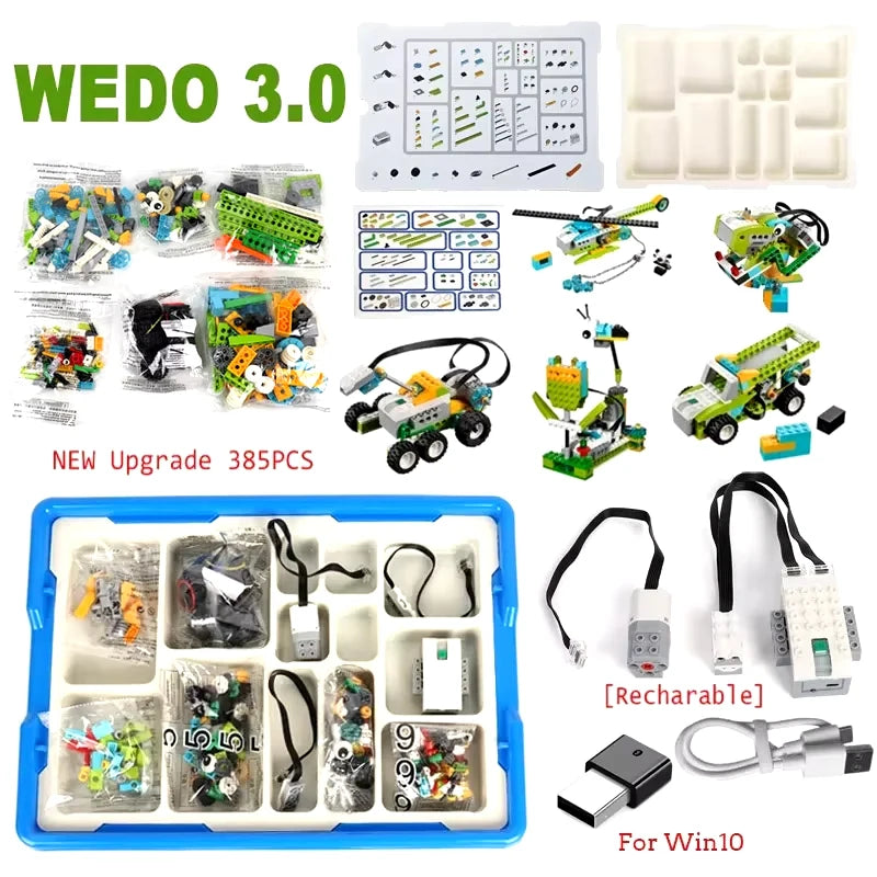 Construction Building Blocks fit for STEM WeDo 3.0 Core Set Tech Educational DIY