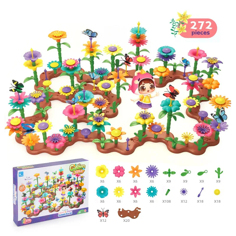 Flower Garden Building Block STEM Educational