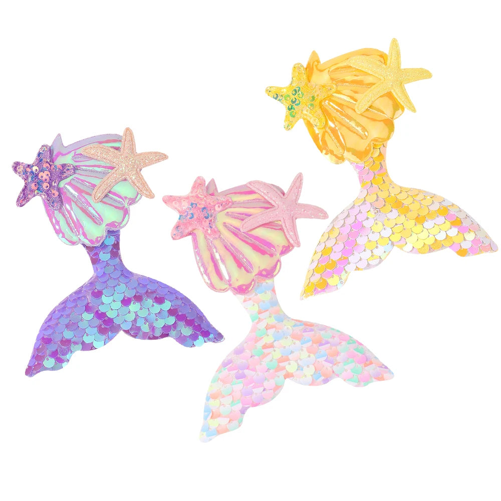 Shinying Mermaid Hairclips (1PC) I Kids Bangs Decorative Hair Clip I Colorful Headwear