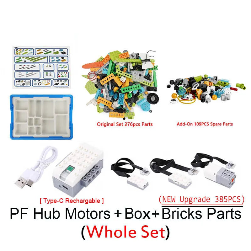 Construction Building Blocks fit for STEM WeDo 3.0 Core Set Tech Educational DIY