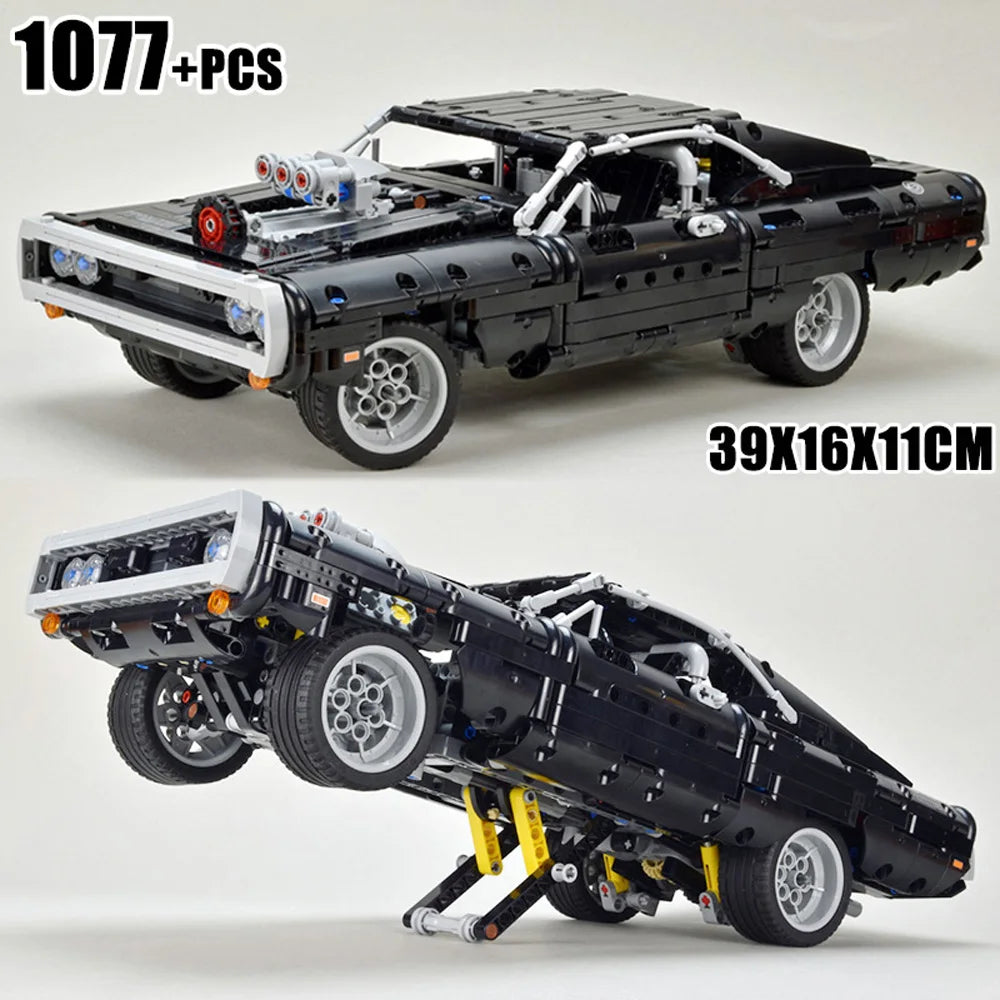 Racing Car Building Blocks Model Assemble Bricks DIY 1077PCS