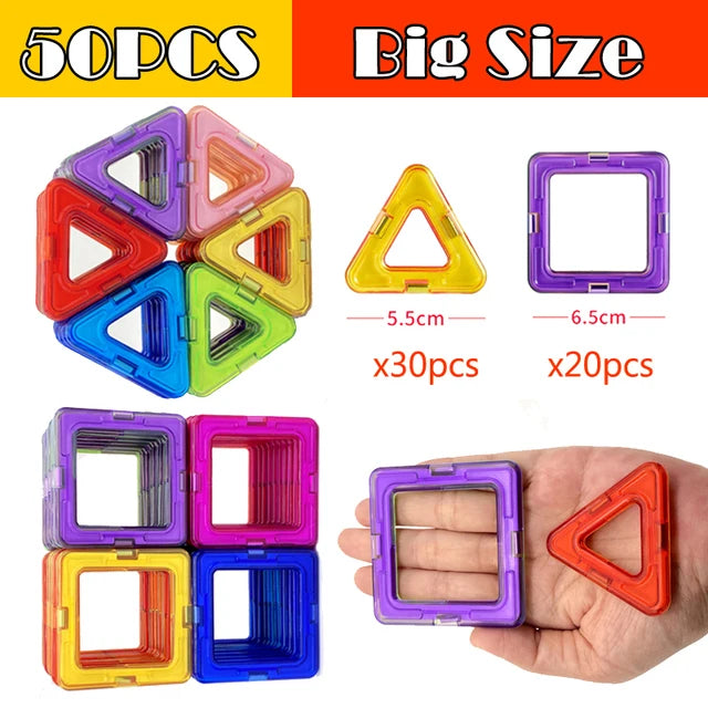 Magnetic Blocks Magnetic Constructor Designer Set Model Big&Mini Size