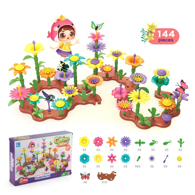 Flower Garden Building Block STEM Educational