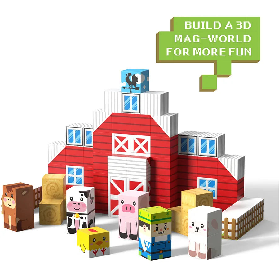 Building Blocks Set Creative Cube Bricks DIY Architectural Model Kids STEM