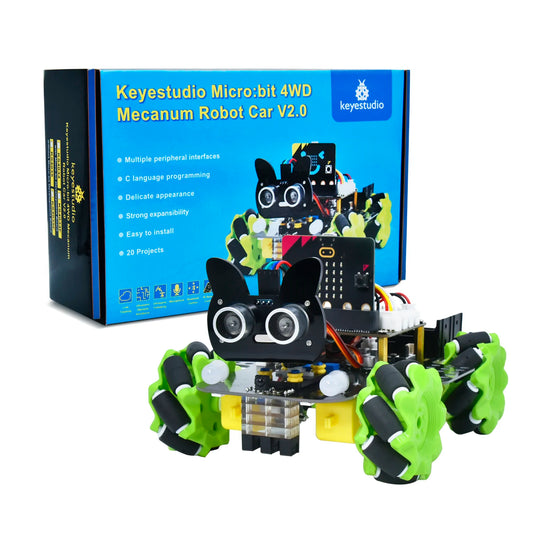 Robot Car Kit Mecanum STEM Python Programming