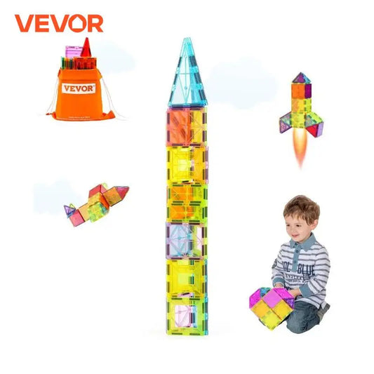 Magnetic Tiles Building Blocks 32PCS Light Educational STEM Sensory Stacking Toys