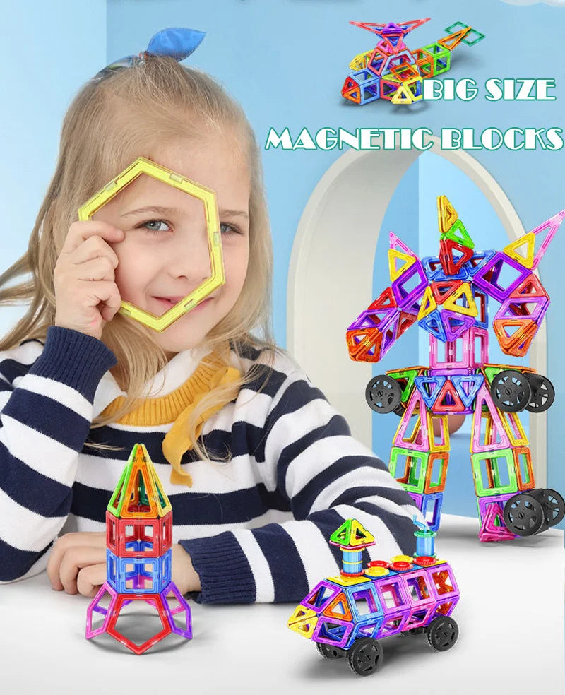 Magnetic Blocks Magnetic Constructor Designer Set Model Big&Mini Size