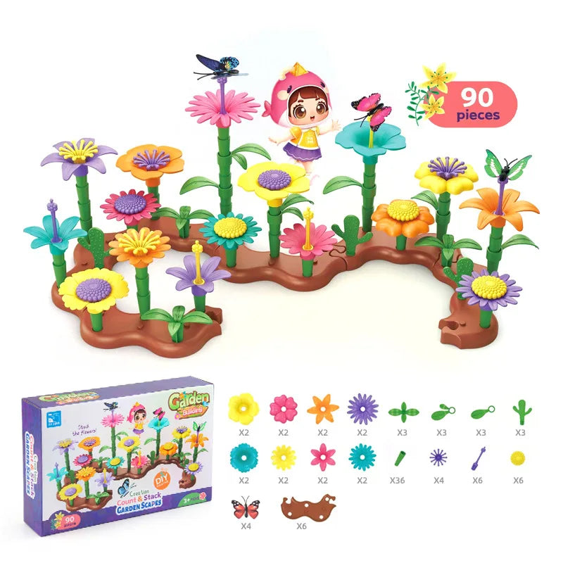 Flower Garden Building Block STEM Educational