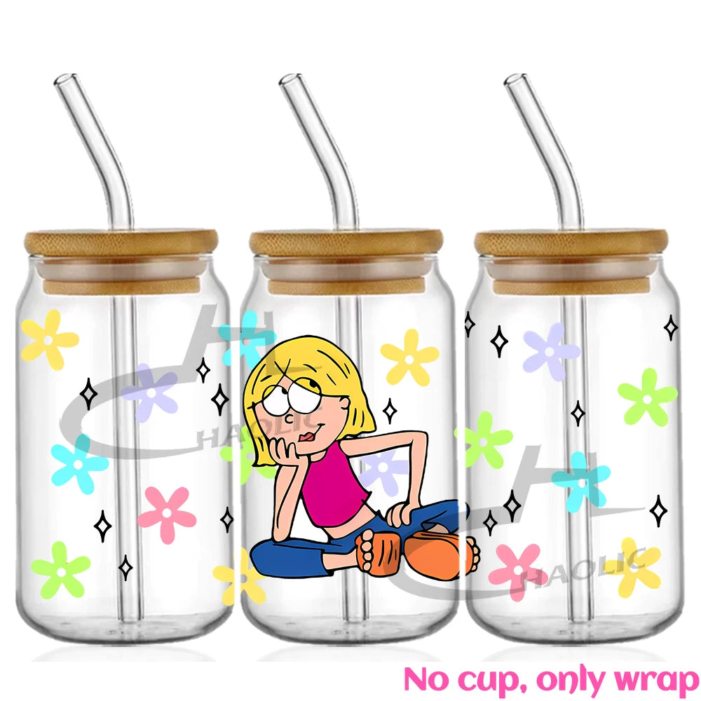 Glass Can Wrap Collection Various Cartoons