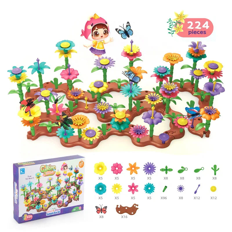 Flower Garden Building Block STEM Educational