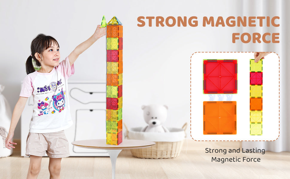 DIY Educational Magnetic Building Blocks Games VEVOR 56 PCS